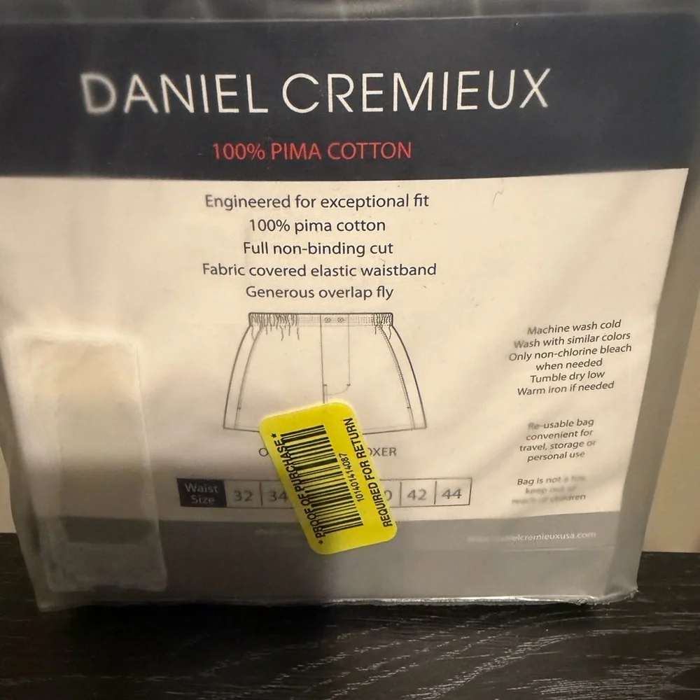 Daniel Cremieux Classic White Boxers